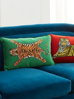 Jonathan Adler Funda de cojín de lana Tiger^ Cojines Decorativos|Mantas