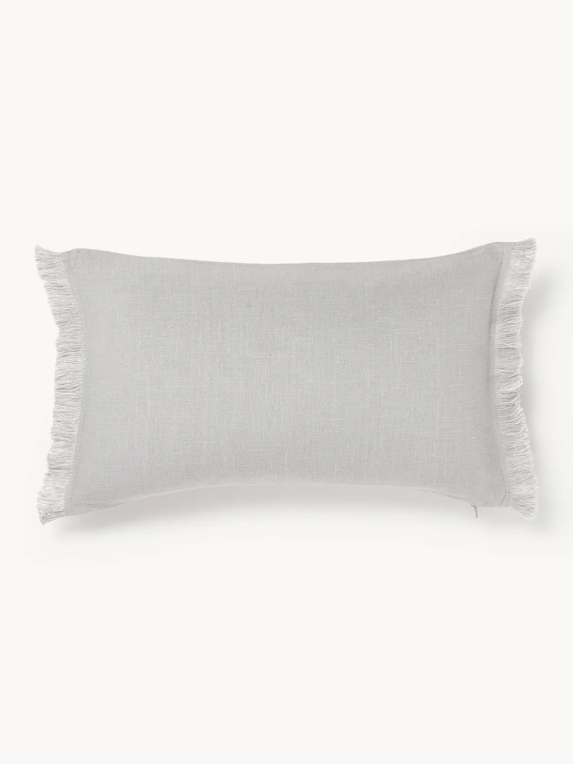 Westwing Collection Funda de cojín de lino con flecos Luana^ Cojines Decorativos|Cojines Decorativos