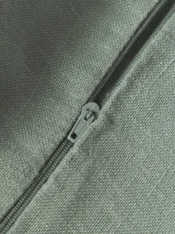 Westwing Collection Funda de cojín de lino con flecos Luana