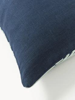 Westwing Collection Funda de cojín de lino con estampado gráfico Lexi^ Cojines Decorativos|Mantas