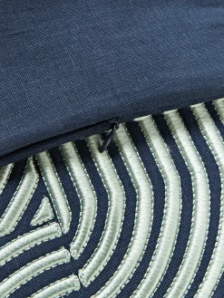 Westwing Collection Funda de cojín de lino con estampado gráfico Lexi^ Cojines Decorativos|Mantas