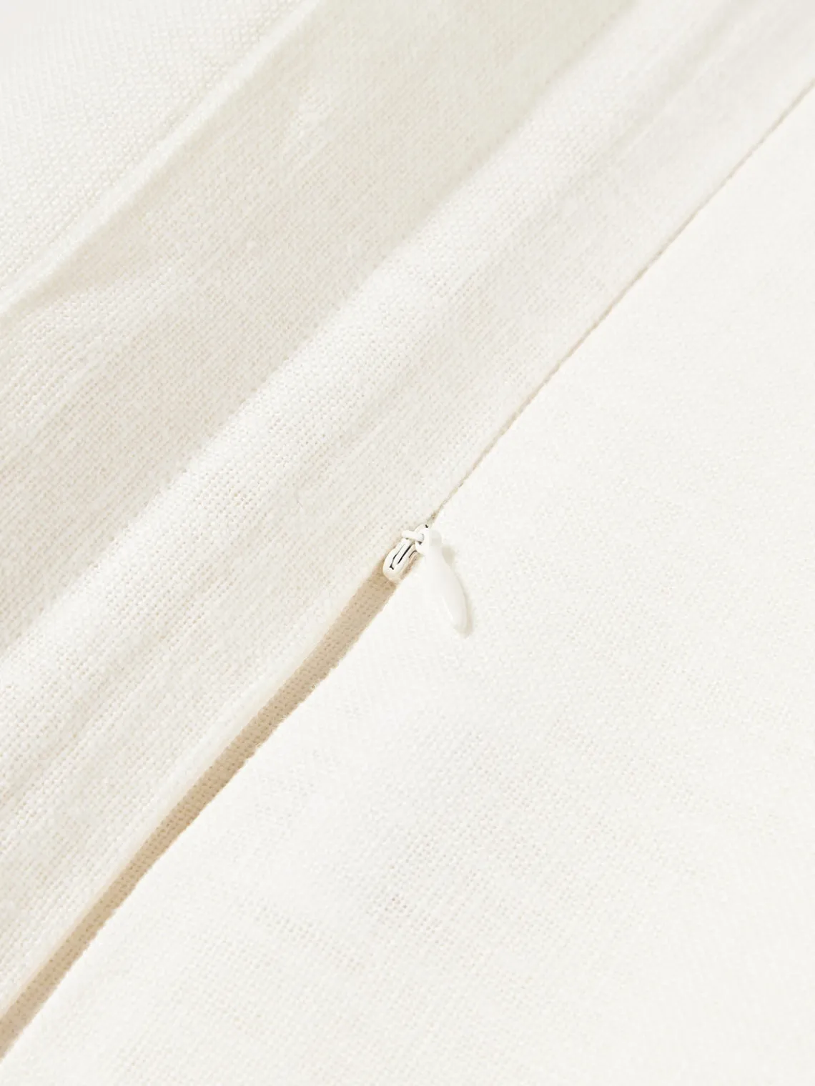 Westwing Collection Funda de cojín de lino con dobladillo elevado Taryn