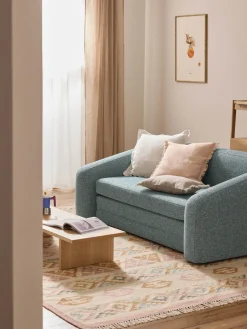 Westwing Collection Funda de cojín de lino con flecos Luana