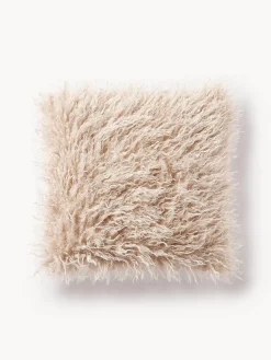 Westwing Collection Funda de cojín de pelo sintético rizado Morten^ Mantas|Cojines Decorativos