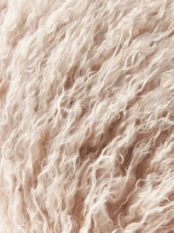 Westwing Collection Funda de cojín de pelo sintético rizado Morten^ Mantas|Cojines Decorativos