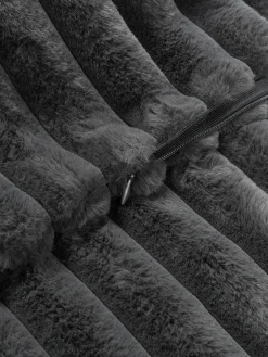 Westwing Collection Funda de cojín de piel sintética Lovey^ Cojines Decorativos|Mantas