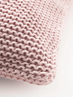 Westwing Collection Funda de cojín de punto de algodón ecológico Adalyn^ Mantas|Cojines Decorativos