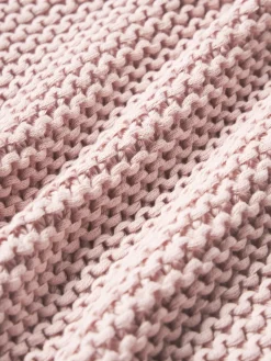 Westwing Collection Funda de cojín de punto de algodón ecológico Adalyn^ Mantas|Cojines Decorativos