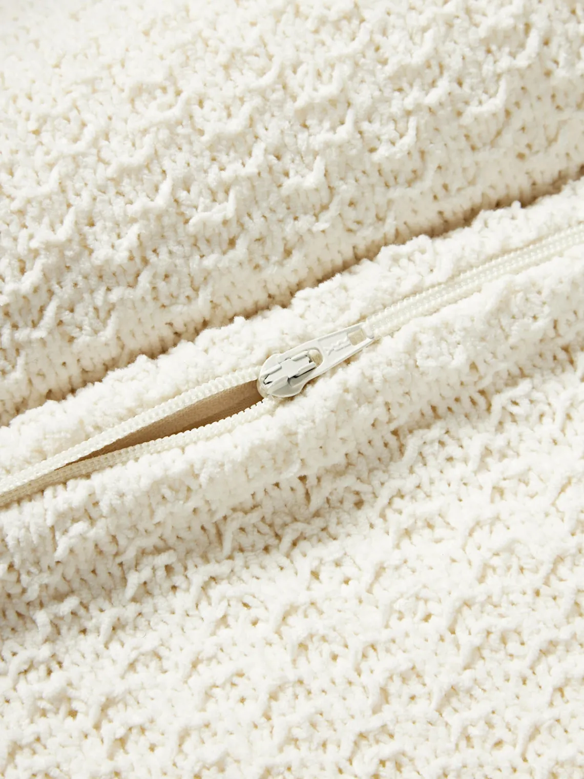 Westwing Collection Funda de cojín de punto de chenilla Everly^ Cojines Decorativos|Mantas