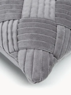 Westwing Collection Funda de cojín de terciopelo texturizada Sina^ Cojines Decorativos|Mantas