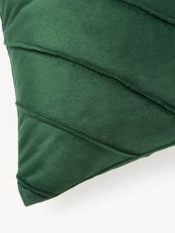 Westwing Collection Funda de cojín de terciopelo texturizada Leyla