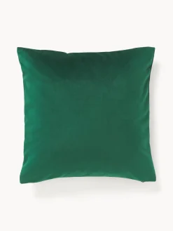 Westwing Collection Funda de cojín de terciopelo bordada Legong