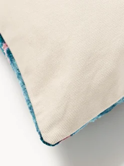 Les Ottomans Funda de cojín de terciopelo con estampado abstracto Velvety