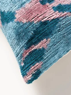 Les Ottomans Funda de cojín de terciopelo con estampado abstracto Velvety
