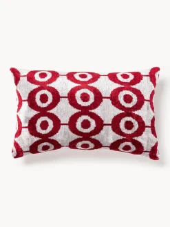 Les Ottomans Funda de cojín de terciopelo con estampado abstracto Velvety^ Cojines Decorativos|Mantas