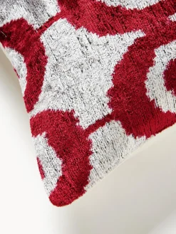 Les Ottomans Funda de cojín de terciopelo con estampado abstracto Velvety^ Cojines Decorativos|Mantas