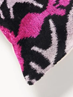 Les Ottomans Funda de cojín de terciopelo con estampado abstracto Velvety^ Cojines Decorativos|Mantas