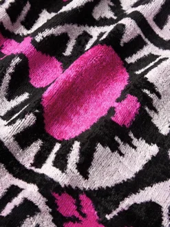 Les Ottomans Funda de cojín de terciopelo con estampado abstracto Velvety^ Cojines Decorativos|Mantas