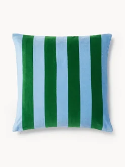 Westwing Collection Funda de cojín de terciopelo patchwork Remus^ Mantas|Cojines Decorativos