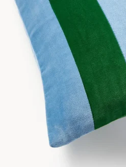 Westwing Collection Funda de cojín de terciopelo patchwork Remus^ Mantas|Cojines Decorativos