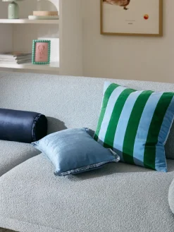 Westwing Collection Funda de cojín de terciopelo patchwork Remus^ Mantas|Cojines Decorativos