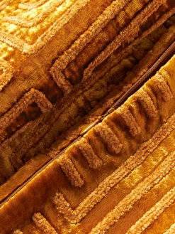 Westwing Collection Funda de cojín de terciopelo con bordado de chenilla Stormi^ Mantas|Cojines Decorativos