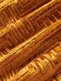 Westwing Collection Funda de cojín de terciopelo con bordado de chenilla Stormi^ Mantas|Cojines Decorativos