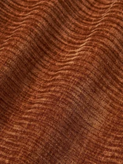 Westwing Collection Funda de cojín de terciopelo de estructura lineal fina Fiona