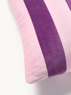 Westwing Collection Funda de cojín de terciopelo patchwork Remus