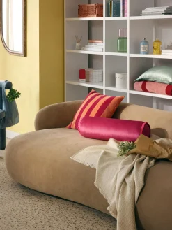 Westwing Collection Funda de cojín de terciopelo patchwork Remus^ Mantas|Cojines Decorativos