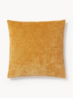 Westwing Collection Funda de cojín de terciopelo de estructura lineal fina Fiona^ Mantas|Cojines Decorativos