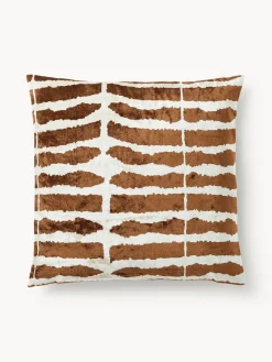 Westwing Collection Funda de cojín de viscosa estampada en tejido jacquard Dejan