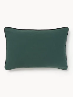 Les Ottomans Funda de cojín decorativo de algodón artesanal Velvety^ Mantas|Cojines Decorativos