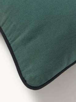 Les Ottomans Funda de cojín decorativo de algodón artesanal Velvety^ Mantas|Cojines Decorativos