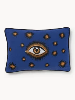 Les Ottomans Funda de cojín decorativo de algodón artesanal Velvety^ Cojines Decorativos|Mantas