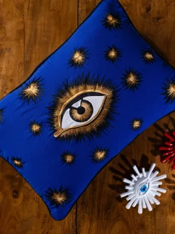 Les Ottomans Funda de cojín decorativo de algodón artesanal Velvety^ Cojines Decorativos|Mantas