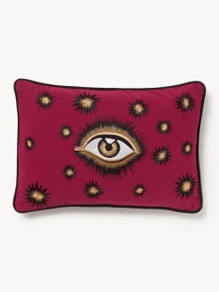 Les Ottomans Funda de cojín decorativo de algodón artesanal Velvety^ Cojines Decorativos|Mantas