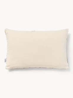 Les Ottomans Funda de cojín decorativo de seda con estampado abstracto Silky