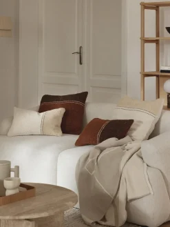 Westwing Collection Funda de cojín en tejido bouclé Lago