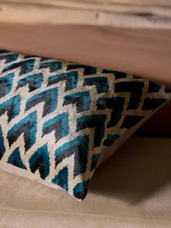 Westwing Collection Funda de cojín estampada de viscosa en tejido jacquard Heron^ Cojines Decorativos|Mantas