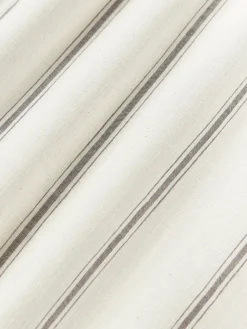 Westwing Collection Funda nórdica de algodón lavado a rayas Caspian