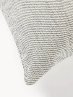 Westwing Collection Funda nórdica de algodón lavado a rayas Caspian