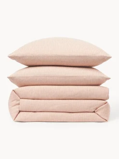 Westwing Collection Funda nórdica de franela con rayas finas Javon^ Fundas Nórdicas|Mantas