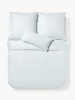 Westwing Collection Funda nórdica de franela con rayas finas Javon