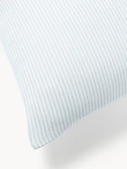 Westwing Collection Funda nórdica de franela con rayas finas Javon
