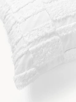 Westwing Collection Funda nórdica de percal con tejido capitoné Scout