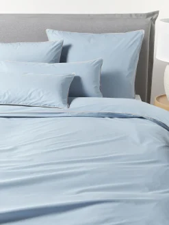 Westwing Collection Funda nórdica de percal con ribete Daria