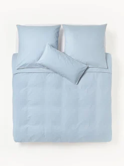 Westwing Collection Funda nórdica de percal con ribete Daria