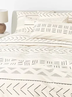 Westwing Collection Funda nórdica de percal con estampado boho Kohana^ Mantas|Fundas Nórdicas