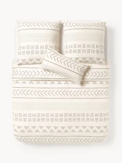 Westwing Collection Funda nórdica de percal con estampado boho Kohana^ Mantas|Fundas Nórdicas